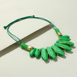Halsband kort grön